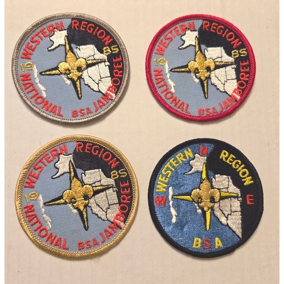 Boy‎ Scouts of America Vintage Patches: Lot of 4 Western Region - Picture 1 of 1